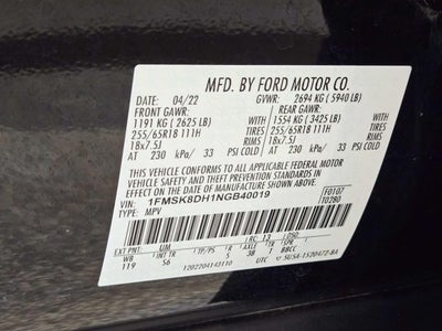 2022 Ford Explorer XLT