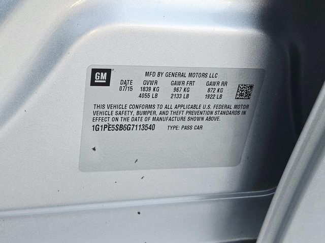 2016 Chevrolet Cruze Limited 1LT