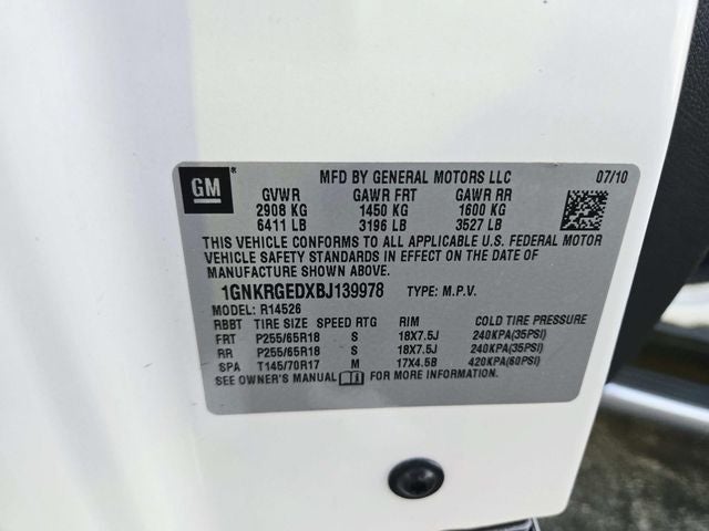 2011 Chevrolet Traverse LT 1LT