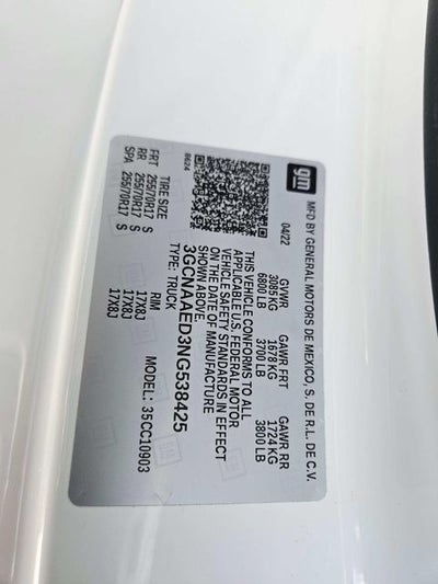 2022 Chevrolet Silverado 1500 WT