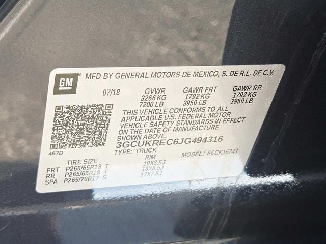 2018 Chevrolet Silverado 1500 LT LT2