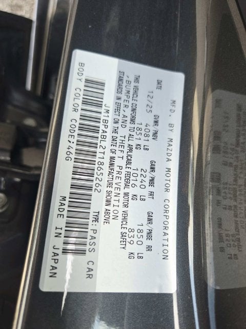 2026 Mazda Mazda3 Sedan 2.5 S Select Sport