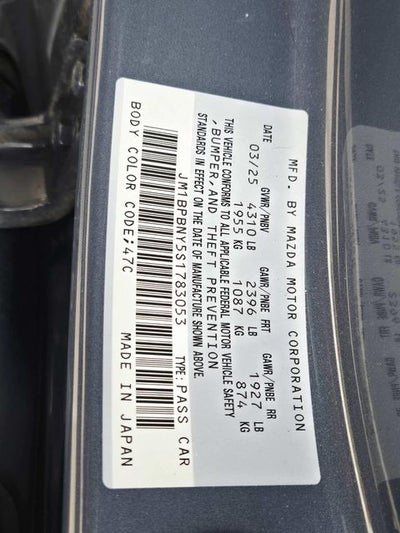 2025 Mazda Mazda3 2.5 Turbo Premium Plus Package