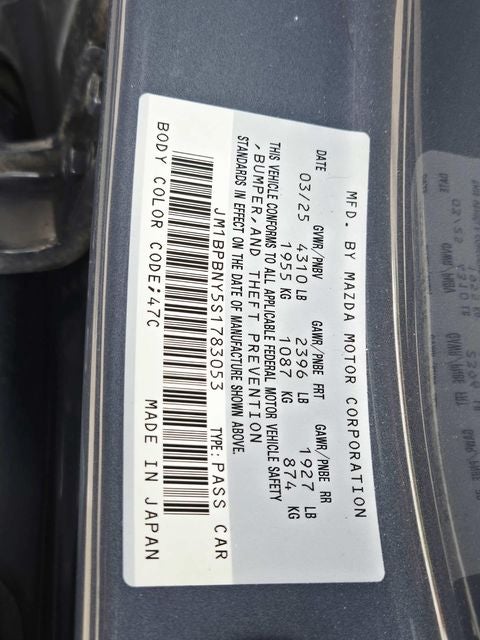 2025 Mazda Mazda3 2.5 Turbo Premium Plus Package