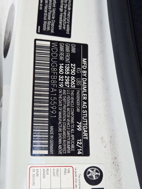 2015 Mercedes-Benz S-Class S 550 4MATIC®