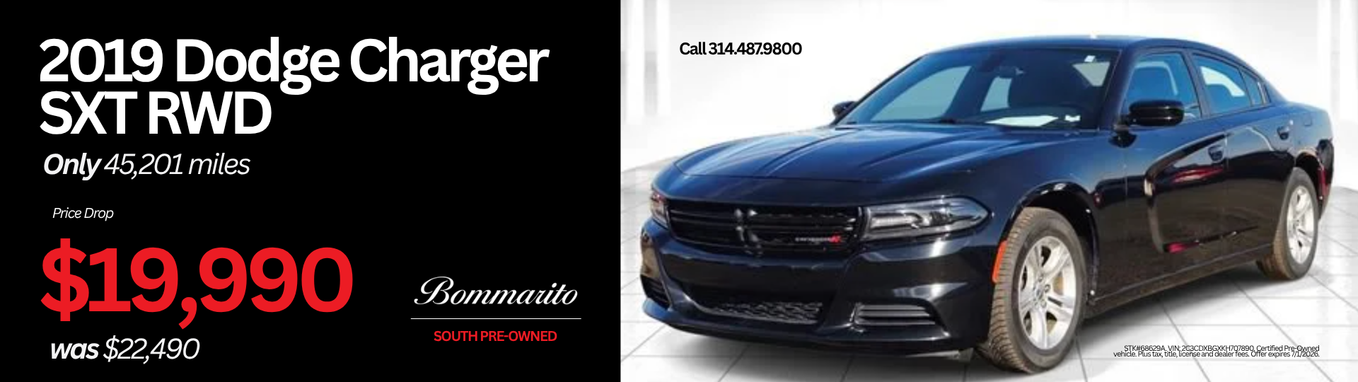 2019 Dodge Charger SXT RWD