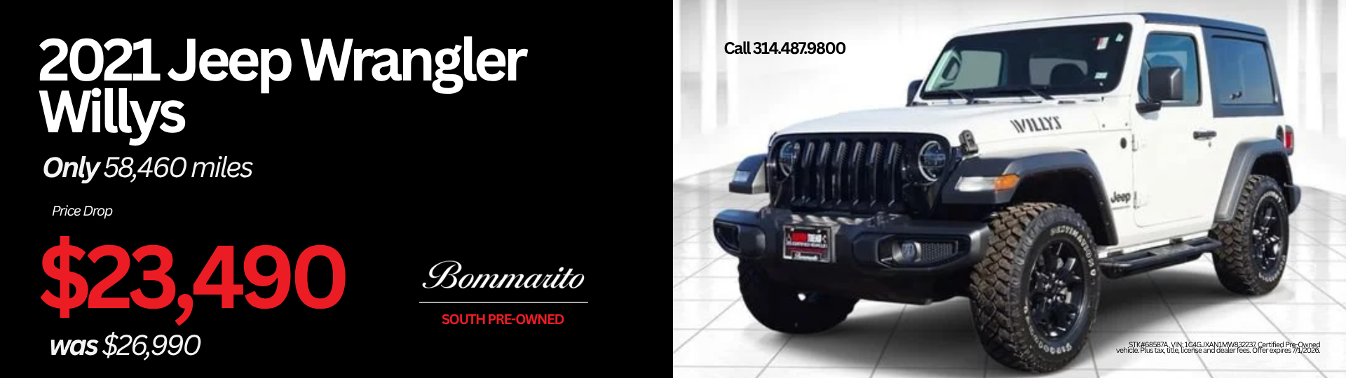 2021 Jeep Wranger Willys